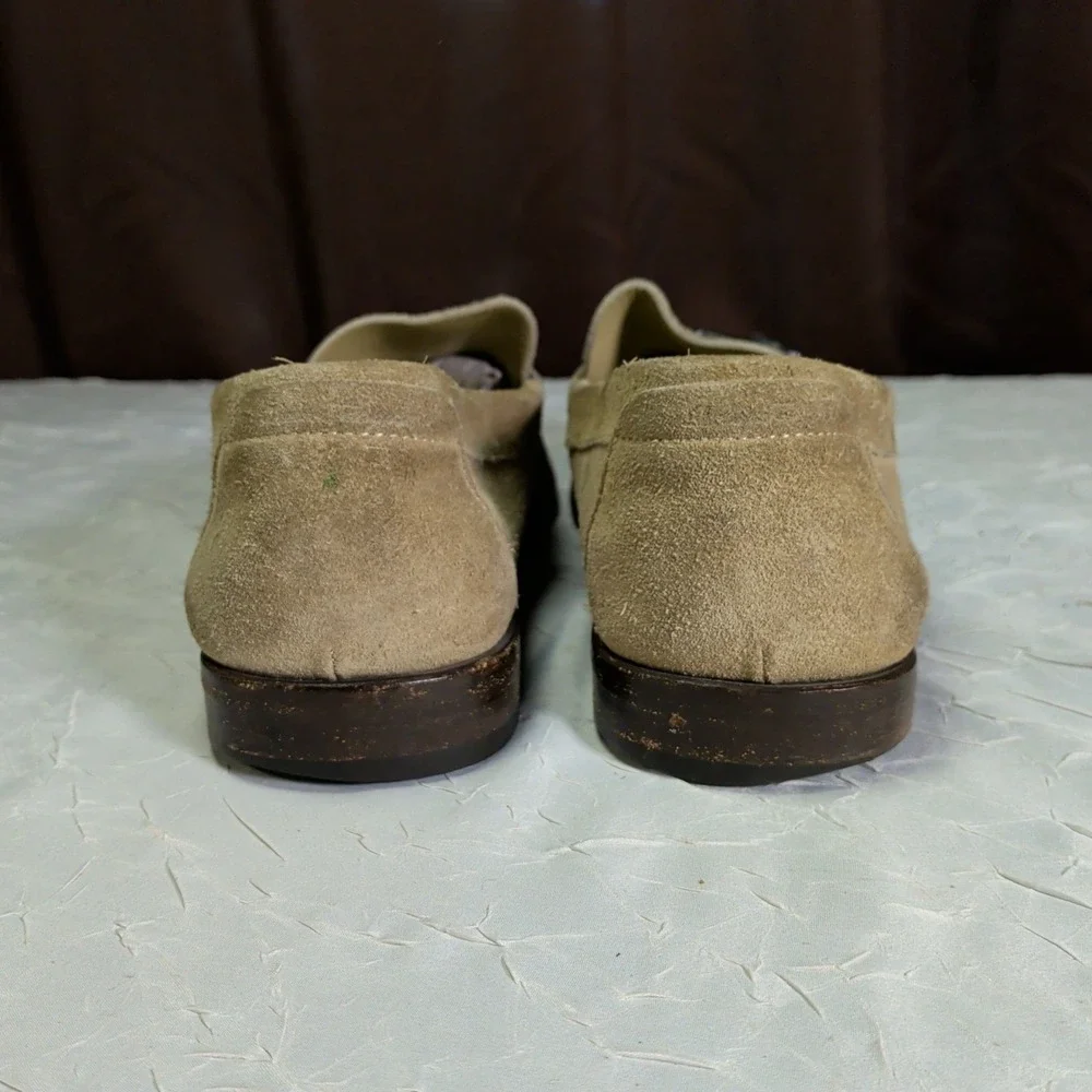 Salvatore Ferragamo Suede Driving Loafers Mens Size 11D Comfort Shoes Italy